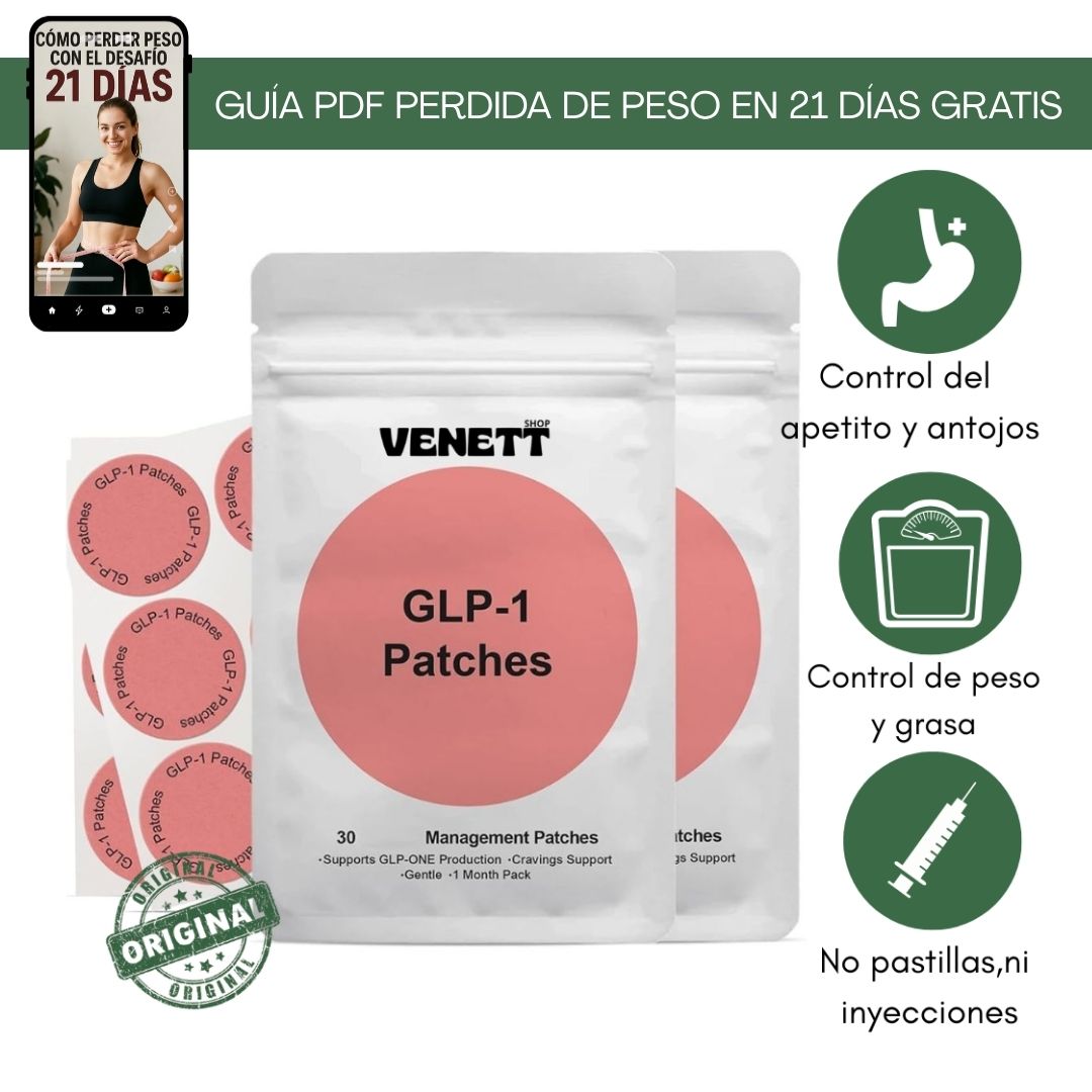 Parches GLP-1 + Guía PDF pérdida de peso 21 días