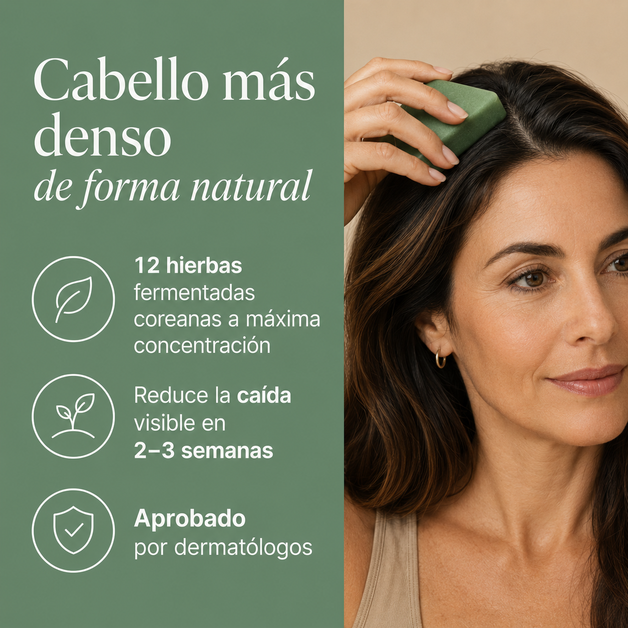 Champú natural anticaída coreano