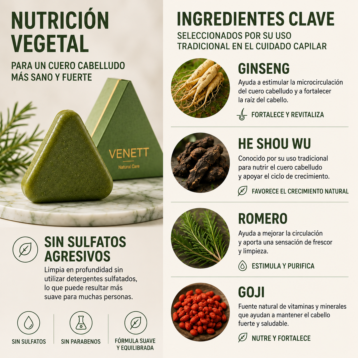 Champú natural anticaída coreano