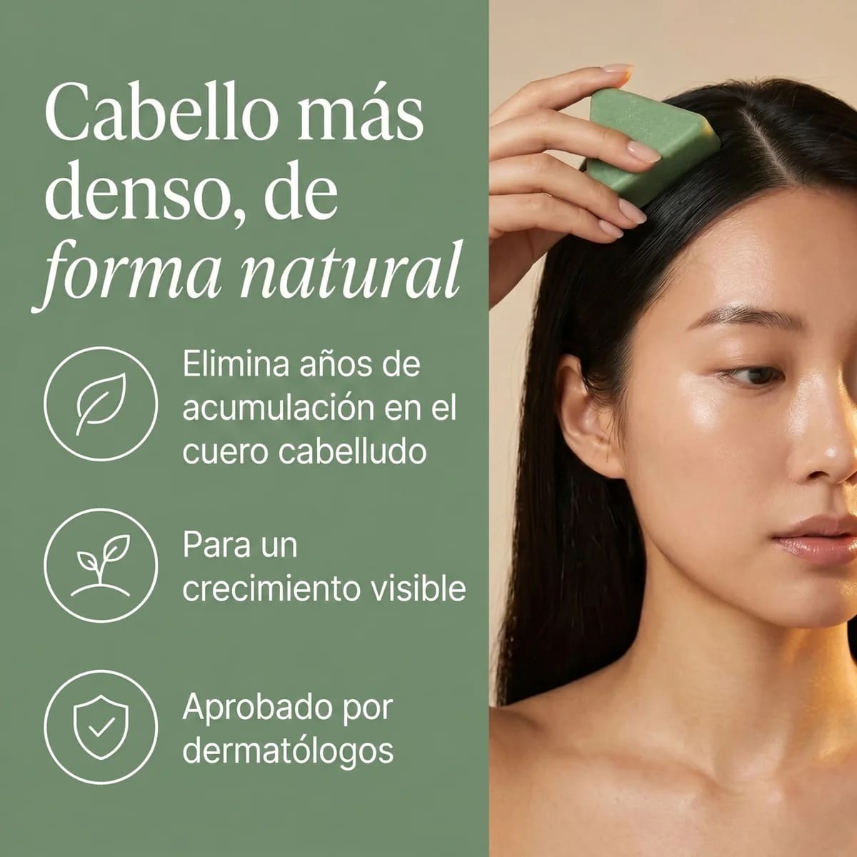 Barra revitalizante coreana para el cuero cabelludo